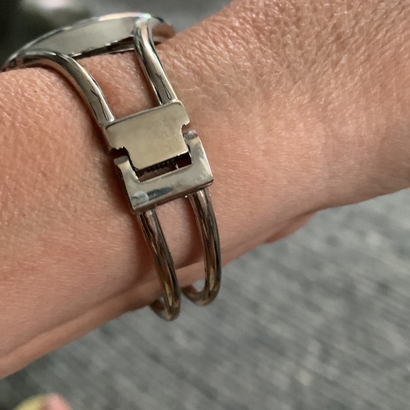 Colorful Smiley Face Watch with Silver Cuff - Picture 4 of 8